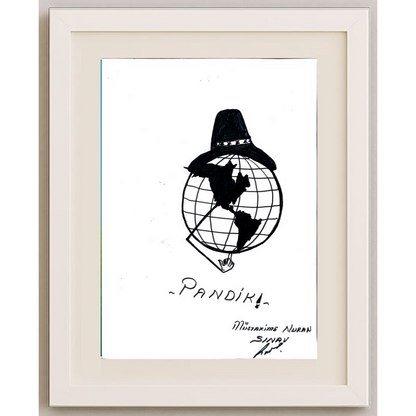 Müstakime Nuran Sınav 29x21cm Orijinal Karikatür BOD00461