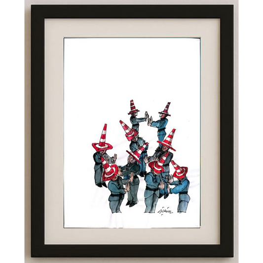 Mehmet Şüküroğlu 29x21cm Orijinal Karikatür BOD00466