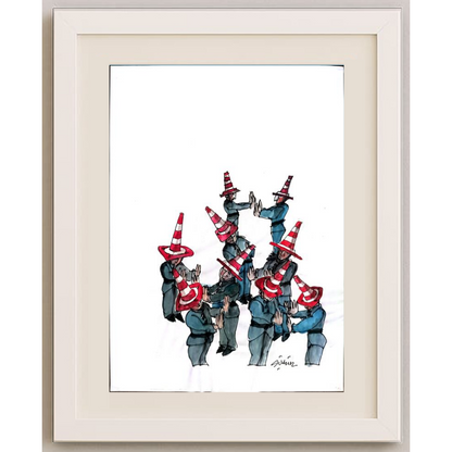 Mehmet Şüküroğlu 29x21cm Orijinal Karikatür BOD00466