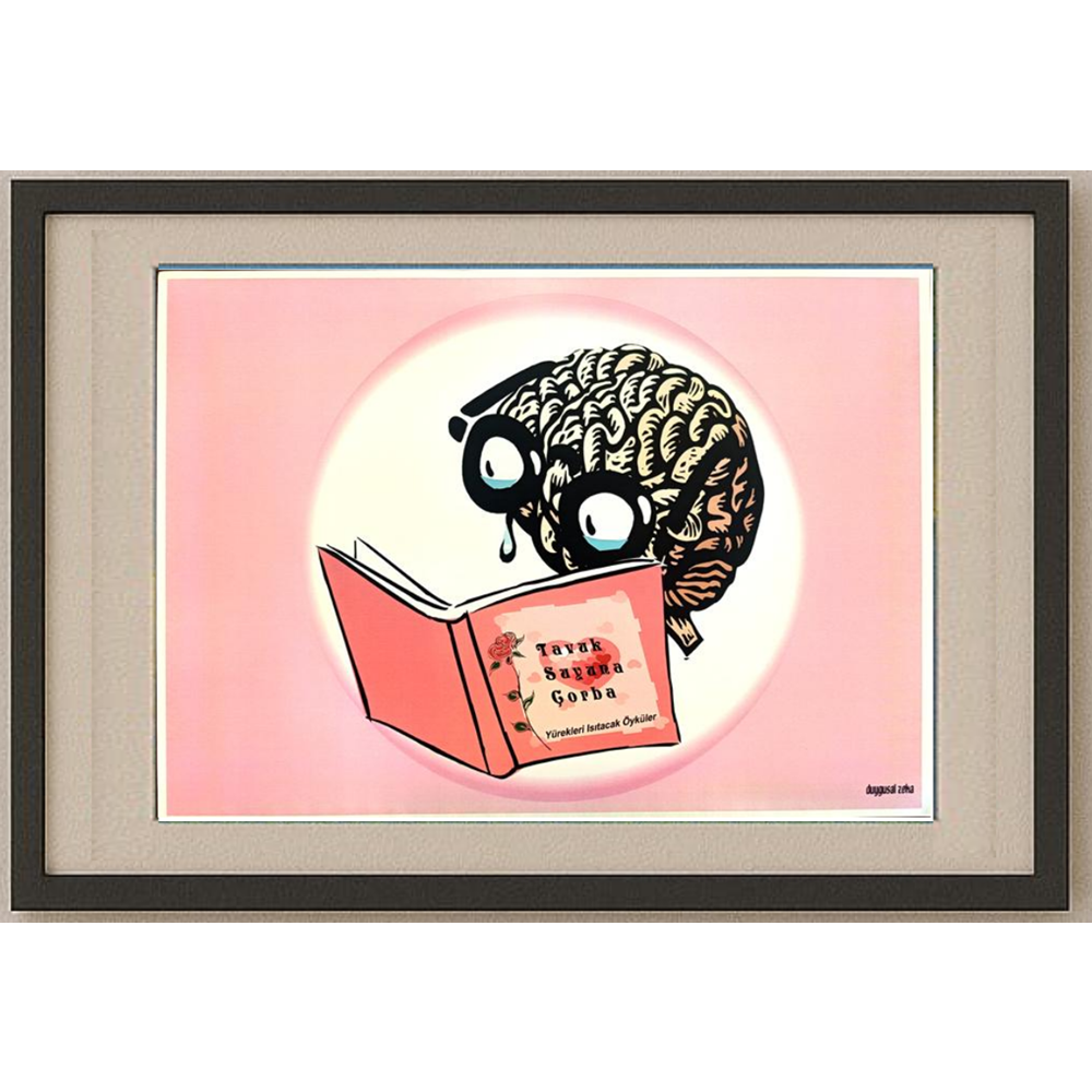 Duygu Saraçoğlu 29x21cm Orijinal Karikatür BOD00469