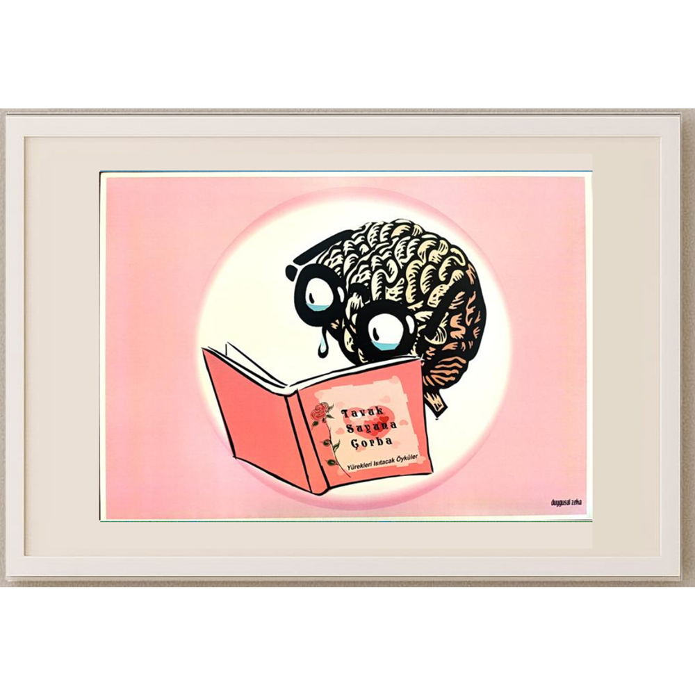 Duygu Saraçoğlu 29x21cm Orijinal Karikatür BOD00469