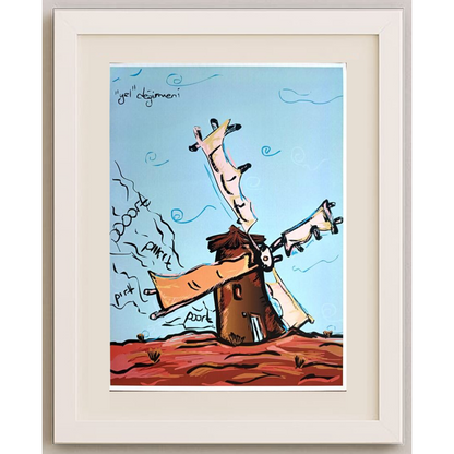 Duygu Saraçoğlu 29x21cm Orijinal Karikatür BOD00470