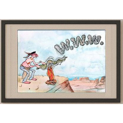 Yavuz Özhan Önür 29x21cm Orijinal Karikatür BOD00472