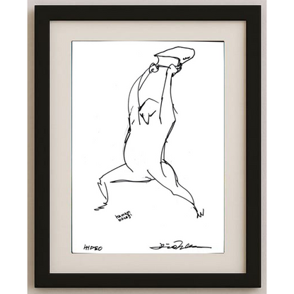Hideo 29x21cm Orijinal Karikatür BOD00473