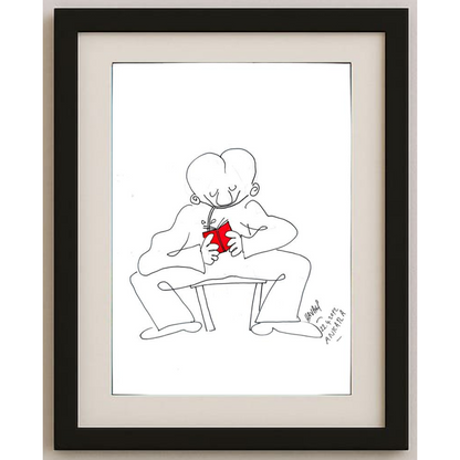 Hayati Boyacıoğlu 29x21cm Orijinal Karikatür BOD00476