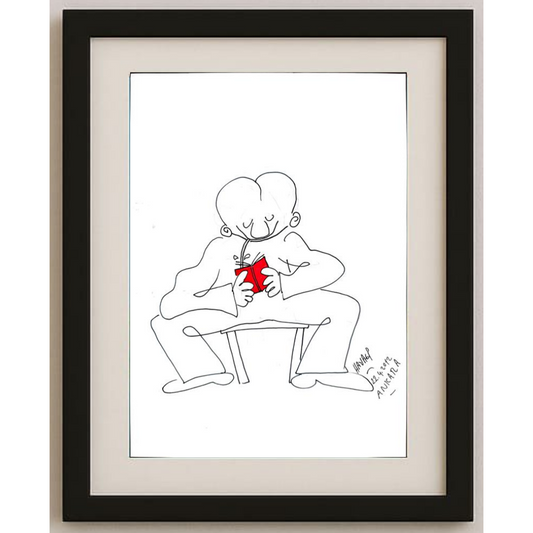 Hayati Boyacıoğlu 29x21cm Orijinal Karikatür BOD00476