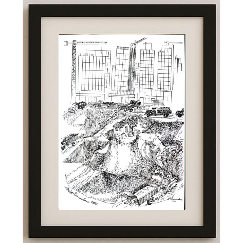 Ümit Sarıaslan 29x21cm Orijinal Karikatür BOD00480