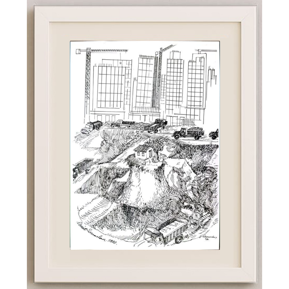 Ümit Sarıaslan 29x21cm Orijinal Karikatür BOD00480