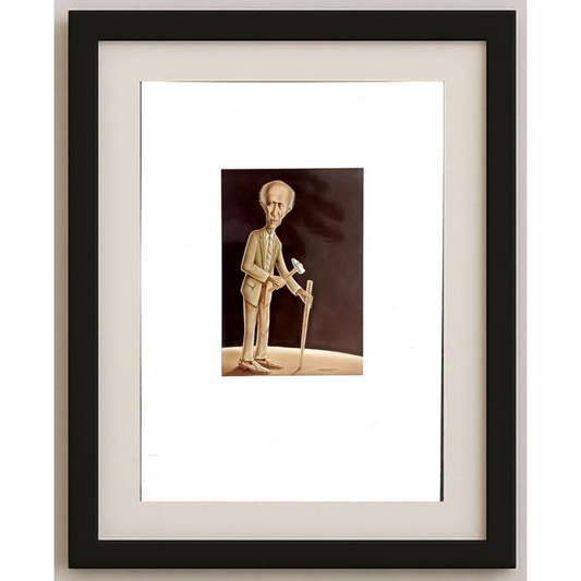 Muhittin Köroğlu 12x9cm Orijinal Karikatür BOD00482