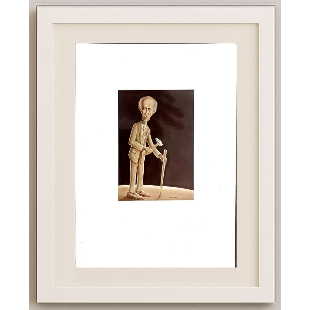 Muhittin Köroğlu 12x9cm Orijinal Karikatür BOD00482