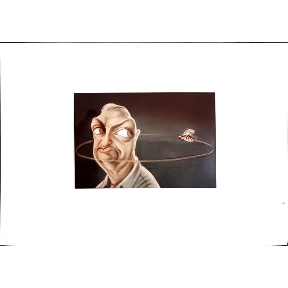 Muhittin Köroğlu 12x9cm Orijinal Karikatür BOD00483