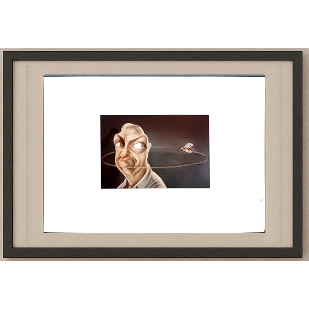 Muhittin Köroğlu 12x9cm Orijinal Karikatür BOD00483