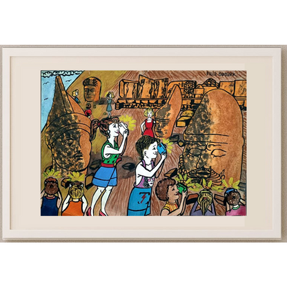 Filiz Öztürk 35x25cm Orijinal Karikatür BOD00485