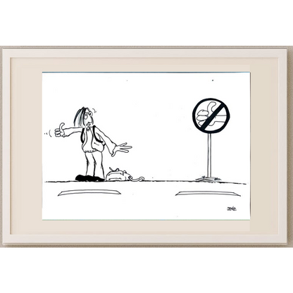 Deniz Koç 29x21cm Orijinal Karikatür BOD00487