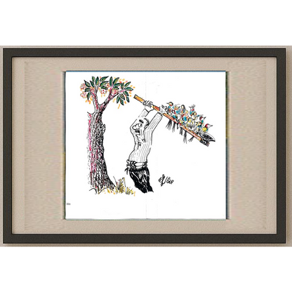 Uğur 33x30cm Orijinal Karikatür BOD00488