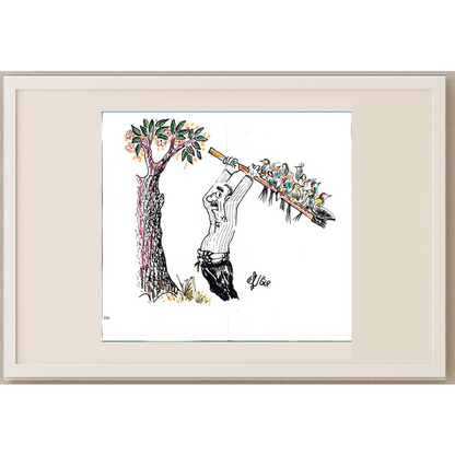 Uğur 33x30cm Orijinal Karikatür BOD00488