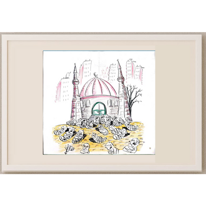 Uğur 33x30cm Orijinal Karikatür BOD00489