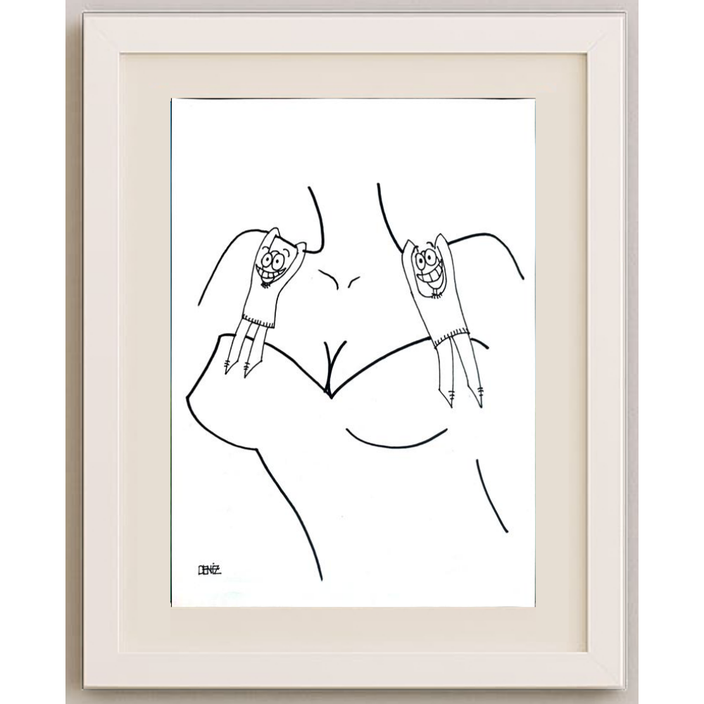 Deniz Koç 29x21cm Orijinal Karikatür BOD00493