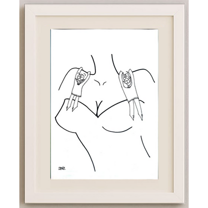 Deniz Koç 29x21cm Orijinal Karikatür BOD00493