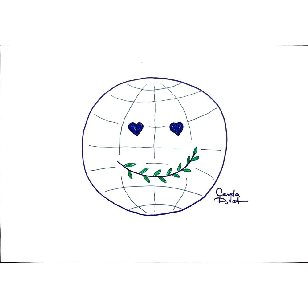 Ceyda Polat 35x25cm Orijinal Karikatür BOD00494