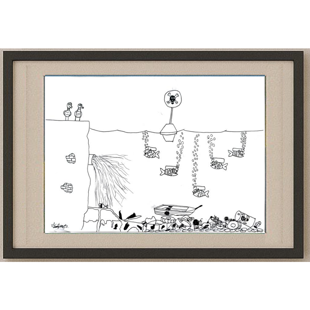 Aziz Çağatay Kurt 29x21cm Orijinal Karikatür BOD00499