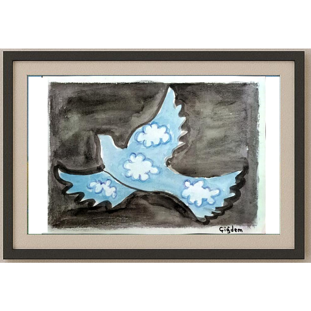 Çiğdem Pamuk 29x21cm Orijinal Karikatür BOD00502