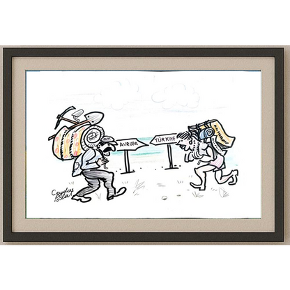 Ceyda Polat 25x18cm Orijinal Karikatür BOD00503