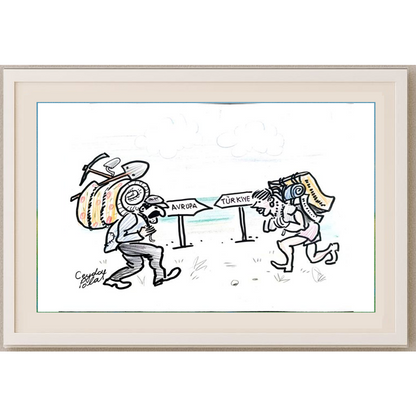 Ceyda Polat 25x18cm Orijinal Karikatür BOD00503