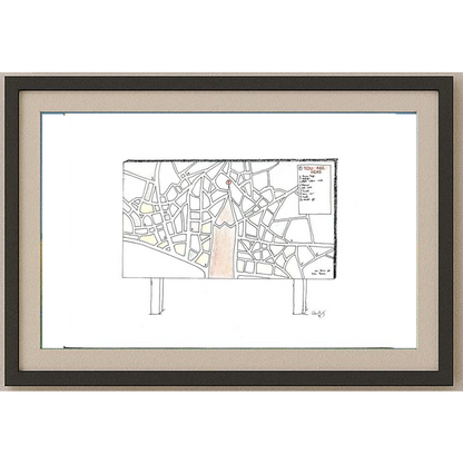 Ulaş Erdoğan 43x30cm Orijinal Karikatür BOD00505