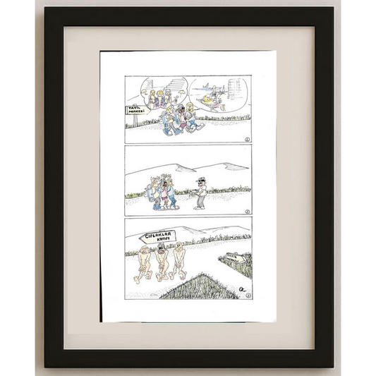 Oğuz Köylüoğlu 35x25cm Orijinal Karikatür BOD00506