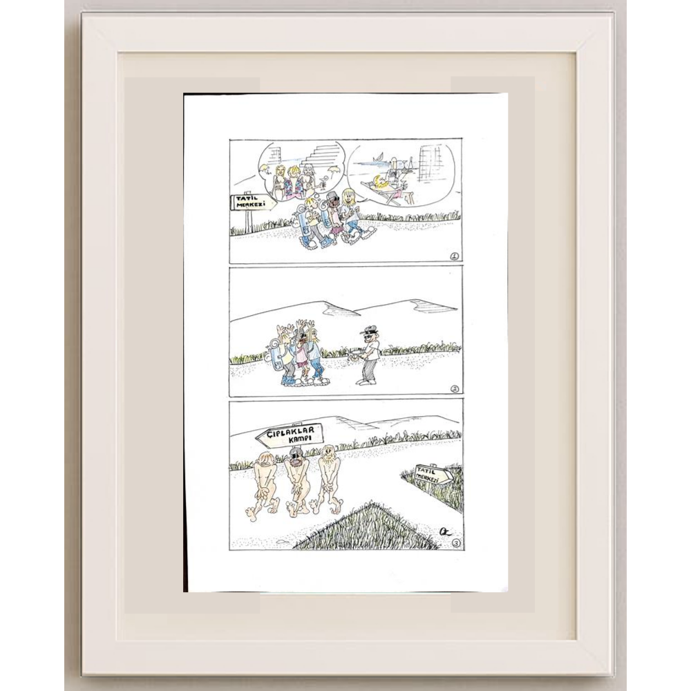 Oğuz Köylüoğlu 35x25cm Orijinal Karikatür BOD00506