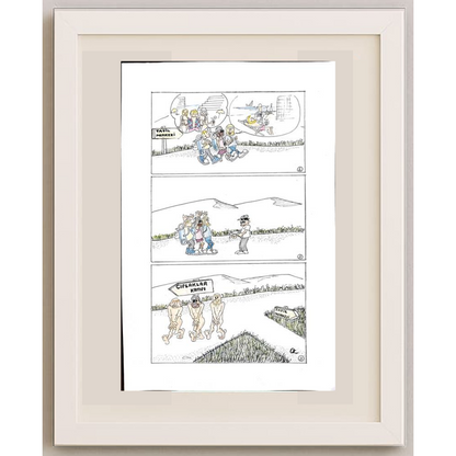Oğuz Köylüoğlu 35x25cm Orijinal Karikatür BOD00506