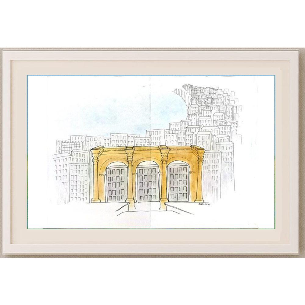 Selim Tokgöz 43x30cm Orijinal Karikatür BOD00507
