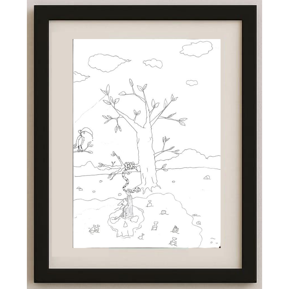 Efe Fırat 35x25cm Orijinal Karikatür BOD00508