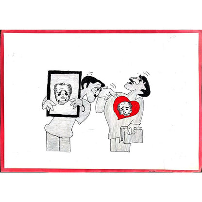 Kenan Büyüksu 29x21cm Orijinal Karikatür BOD00512