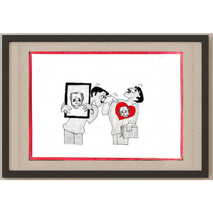 Kenan Büyüksu 29x21cm Orijinal Karikatür BOD00512