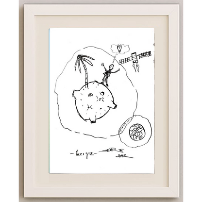 Emre Uzer 35x25cm Orijinal Karikatür BOD00517