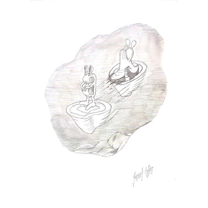 Janset Çetin 35x25cm Orijinal Karikatür BOD00518