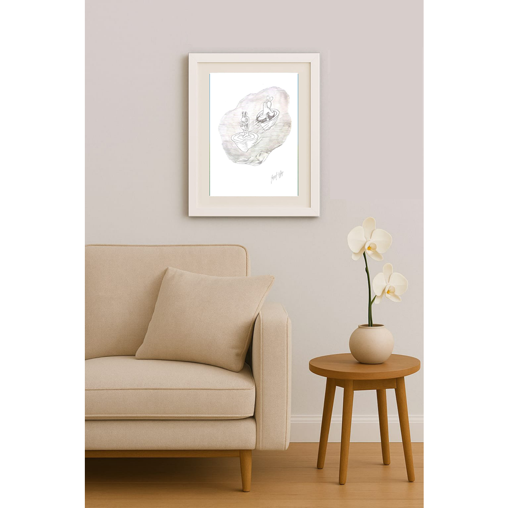 Janset Çetin 35x25cm Orijinal Karikatür BOD00518