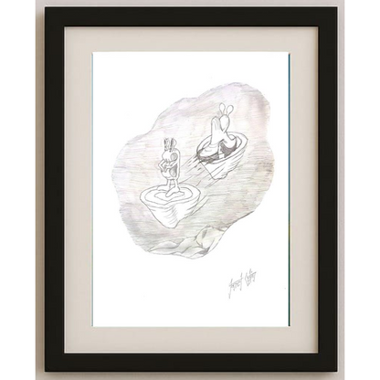 Janset Çetin 35x25cm Orijinal Karikatür BOD00518