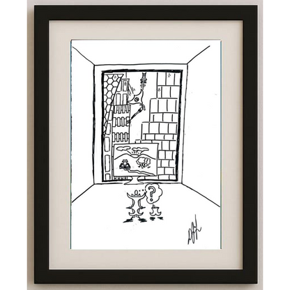 Unknown 35x25cm Orijinal Karikatür BOD00520