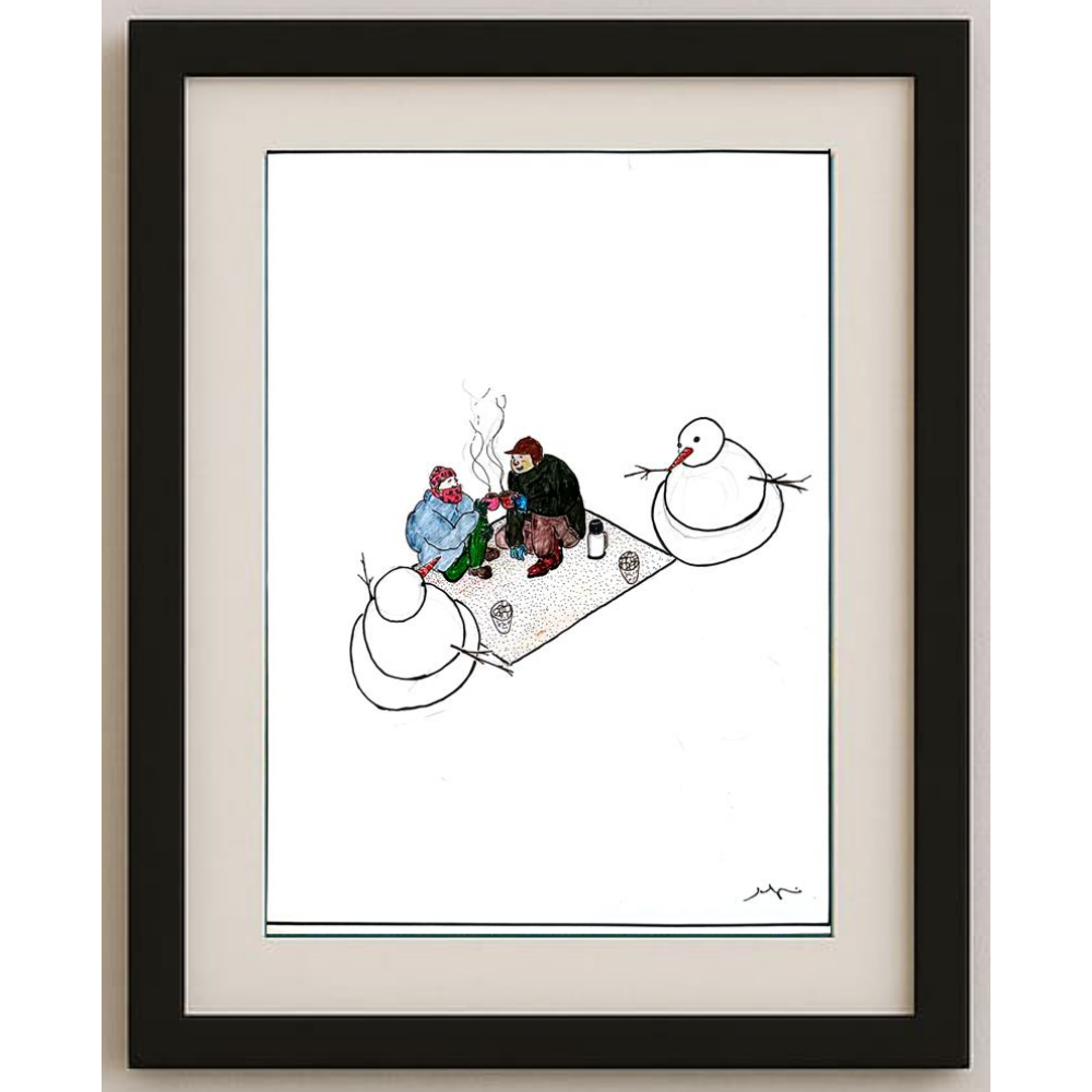 Sabri Ergüder 29x21cm Orijinal Karikatür BOD00521
