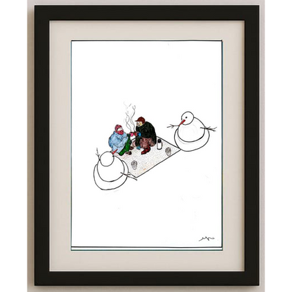 Sabri Ergüder 29x21cm Orijinal Karikatür BOD00521