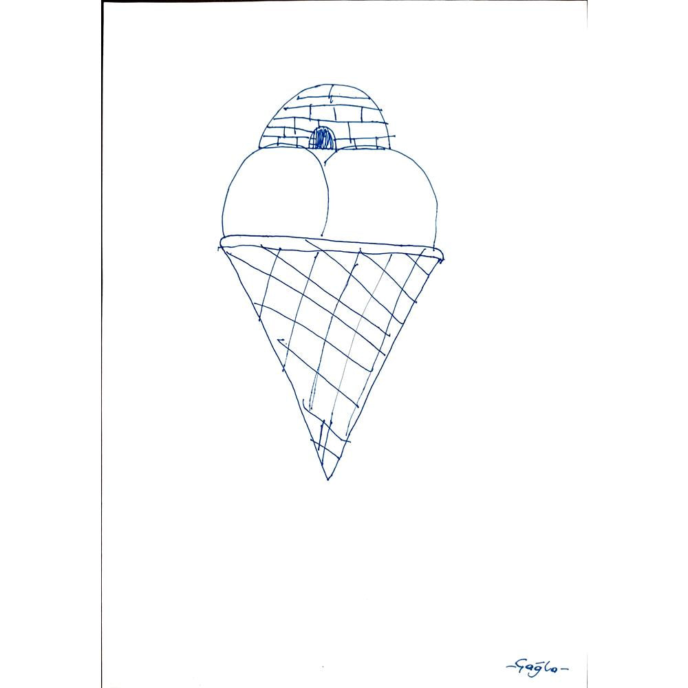 Çağla Bingöl 29x21cm Orijinal Karikatür BOD00522