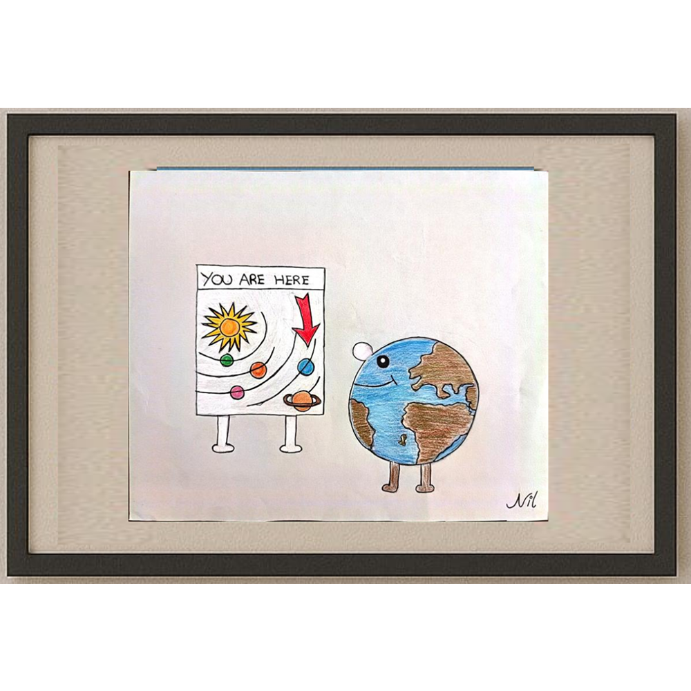 Nil Grünberg 30x25cm Orijinal Karikatür BOD00523