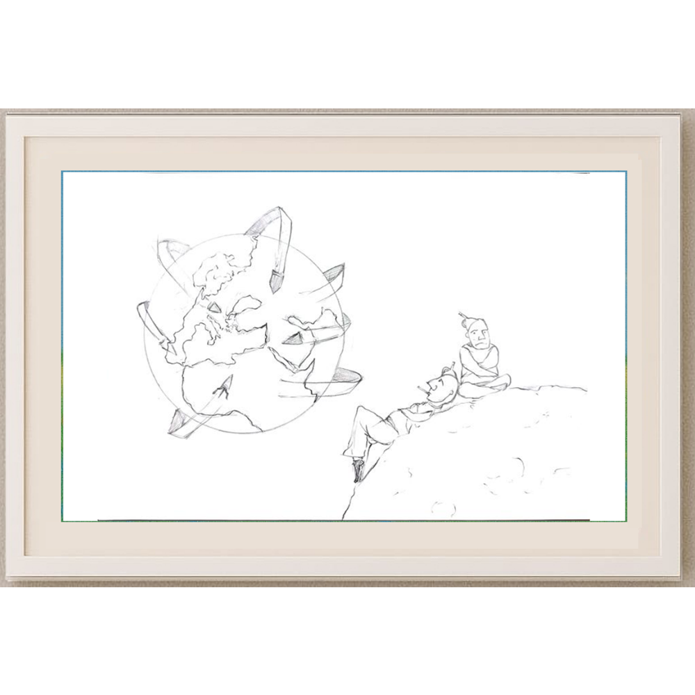 Gökhun Baltacı 29x21cm Orijinal Karikatür BOD00527