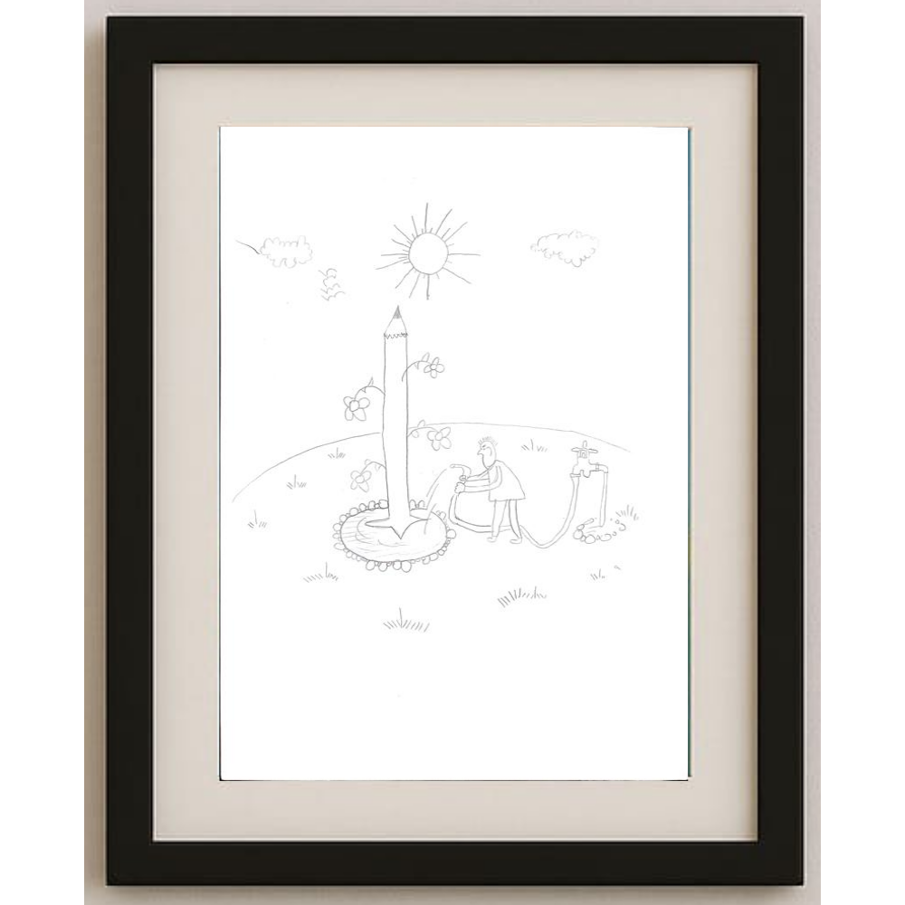 Hilal Yıldız 29x21cm Orijinal Karikatür BOD00529