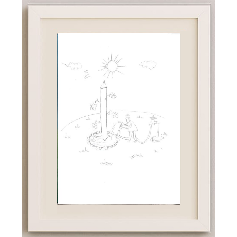 Hilal Yıldız 29x21cm Orijinal Karikatür BOD00529