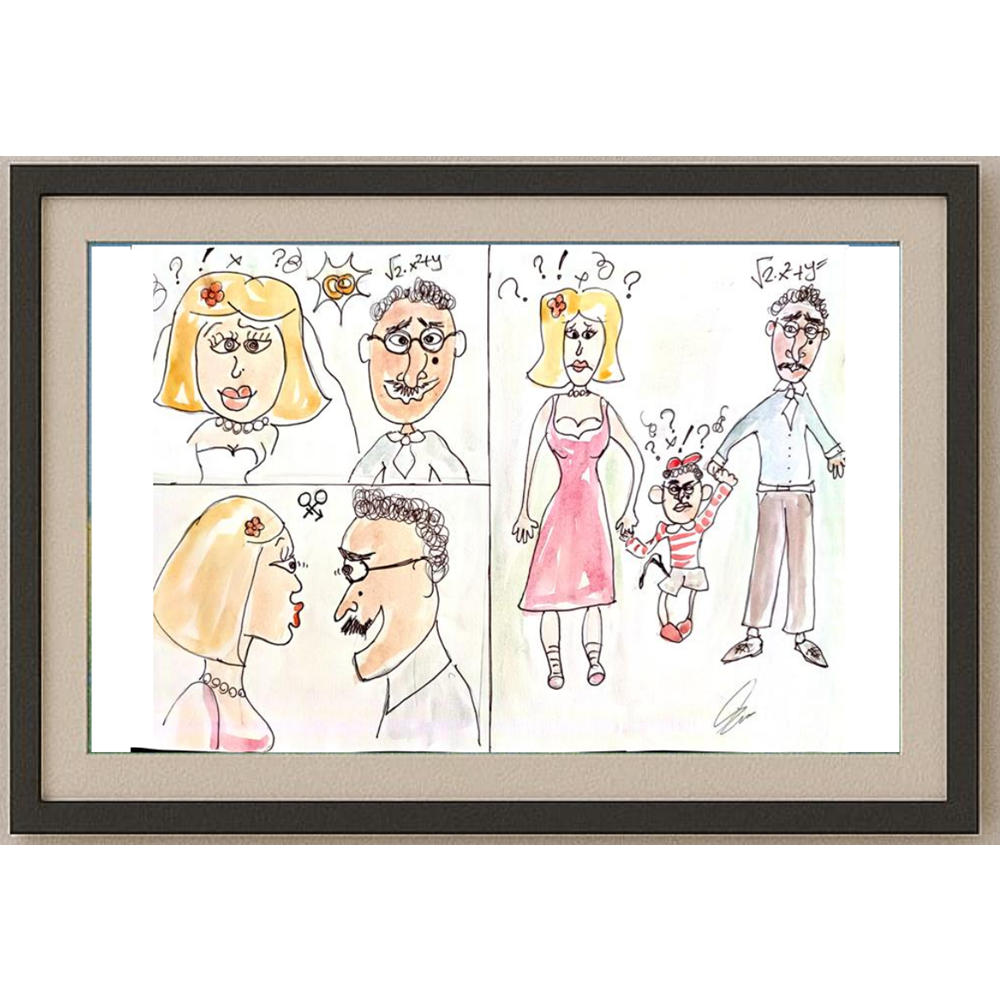 Duygu Çalışkan 29x21cm Orijinal Karikatür BOD00533