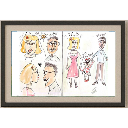 Duygu Çalışkan 29x21cm Orijinal Karikatür BOD00533
